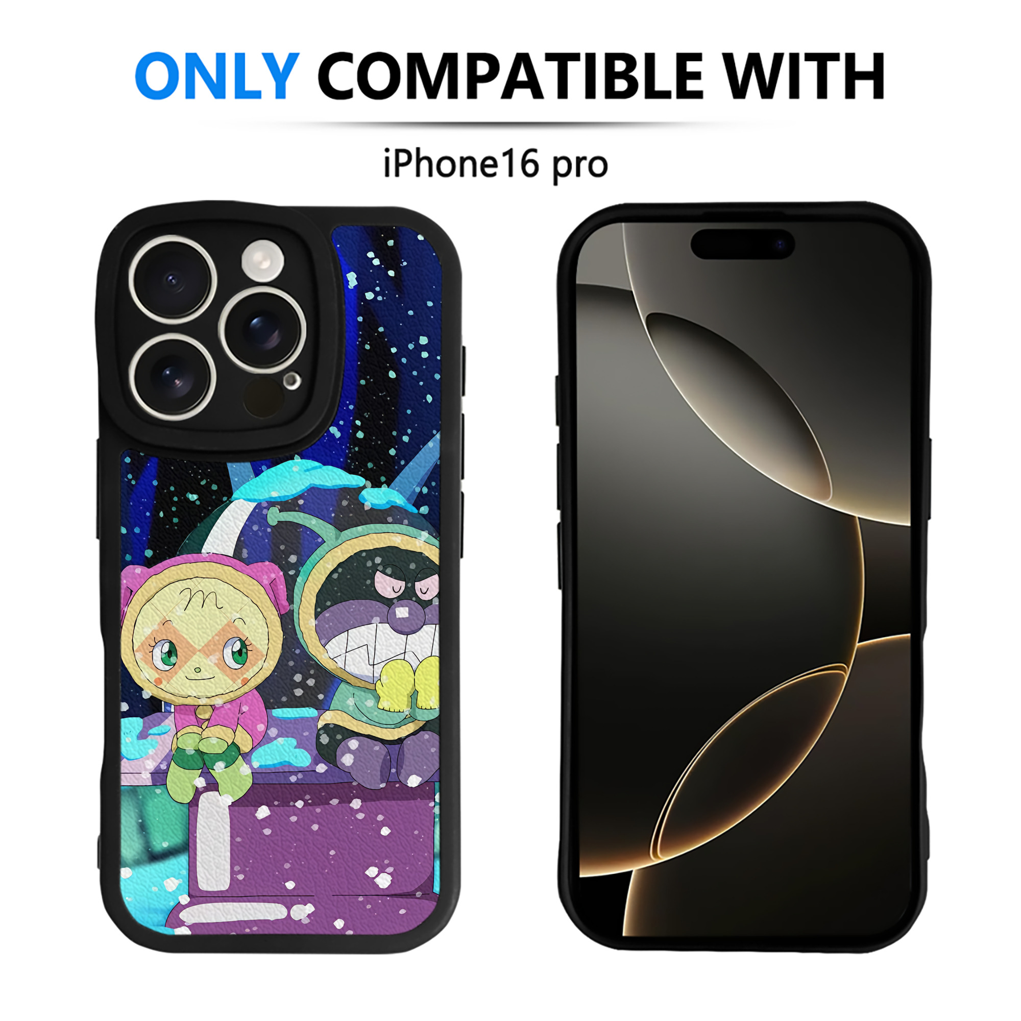 （画像用） アンパンマン Anpanman 【iPhone 16シリーズ対応】シリコンスマホケース（レザー調） 材質：シリコン